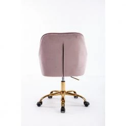 Pink Velvet Upholstered Swivel Homeoffice Height Adjustable Task Chair with Gold Base and 360° Castor Wheels by HOMEFUN 14 Pink Velvet Upholstered Swivel Homeoffice Height Adjustable Task Chair with Gold Base and 360° Castor Wheels by HOMEFUN -Cheap LR Home Store pink homefun task chairs hfhdsn 190zhpk 66 1000