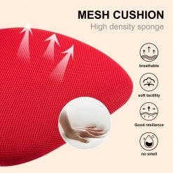 Red Mesh Ergonomic Swivel Armless Kids Study Chair with Adjustable Height by HOMEFUN -Cheap LR Home Store red homefun kids chairs hfhdof 030rd 76 1000