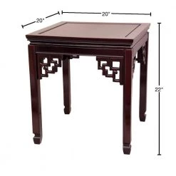 Square Ming Red End Table by Oriental Furniture -Cheap LR Home Store red oriental furniture end side tables st pa106 rwd 40 1000