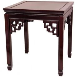 Square Ming Red End Table by Oriental Furniture