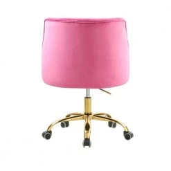 Rose Carmine Velvet Upholstered Swivel Task Chair by HOMEFUN 16 Rose Carmine Velvet Upholstered Swivel Task Chair by HOMEFUN -Cheap LR Home Store rose carmine homefun task chairs hfhdsn 168rc 66 1000