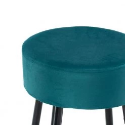 30 in. Teal Metal Frame Bar Stool with Velvet Seat (Set of 2) by HOMEFUN 16 30 in. Teal Metal Frame Bar Stool with Velvet Seat (Set of 2) by HOMEFUN -Cheap LR Home Store teal homefun bar stools hfhdof 052tl 1f 1000