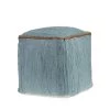 Zillon Turquoise Blue Handmade Organic Cotton Pouf with Jute Braid ( 18 in. H x 18 in. W x 18 in. D ) by LR Home -Cheap LR Home Store turquoise blue lr home ottomans 2167a9184d9348 64 1000