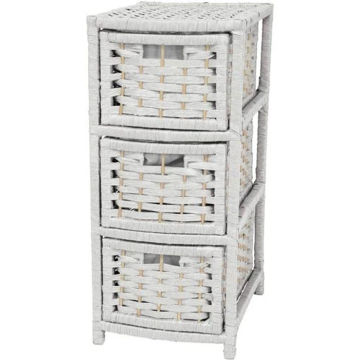 3-Drawer White Natural Fiber Occasional Trunk by Oriental Furniture 6 3-Drawer White Natural Fiber Occasional Trunk by Oriental Furniture -Cheap LR Home Store white oriental furniture accent cabinets jh09 048 3 wht 64 1000