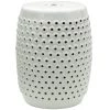 White Porcelain Ottoman by Oriental Furniture -Cheap LR Home Store white oriental furniture ottomans bw garden5 64 1000